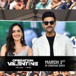 Varun Tej Instagram – Thank you all for your wonderful response to the second song from #OperationValentine

#Gaganaala #RabHainGawah
#OPVonMarch1st