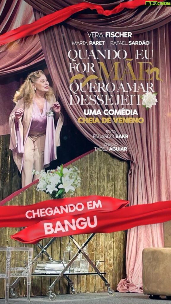 Vera Fischer Instagram - Chegamos Bangu!!! 🚌🐍🐥🐍 Quem vem levanta a mão! 🙋‍♀️🙋🏽🙋🏾‍♂️🙋🏾‍♀️🙋🏼🙋🏼‍♀️ 🎭 @teatrobangushopping Sábados 16/03 e 23/03 às 19h Domingos 17/03 e 24/03 às 18h Ingressos: link na Bio✨ Teatro Bangu Shopping