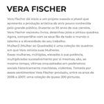 Vera Fischer Instagram - [ VENDA ABERTA ] Estão valendo os lances para a linda obra do artista Vera Fischer @verafischeroficial nesta edição da @aartenafonte em favor da @retirodosartistas.org.br . . * A Arte na Fonte não possui lance inicial . Ou seja qualquer lance já está valendo! 💚🍀 ⠀ ⠀ ⠀ ⠀ ⠀ ⠀ ⠀ ⠀ ⠀ ⠀ ⠀ ⠀ ⠀ ** Para dar seu lance comente o valor desejado neste post. Vence o maior lance comentado até/durante o encerramento ao vivo pelo instagram @arte_na_fonte , QUARTA 13/12/2023, a partir das 19:00! *** Serão válidos também os lances feitos durante a transmissão ao vivo! O valor mínimo para subir o lance é de R$10 acima do lance anterior. ⠀ **** Parte de todo valor arrecadado será destinado o Retiro dos Artistas @retirodosartistas.org.br ⠀ ⠀ ⠀ . ———- Nome: “Glamour” . . Artista: Vera Fischer @verafischeroficial Técnica: acrílica sobre tela. Tamanho: 65cm x 92cm Ano: 2006 Vera Fischer dá inicio a um projeto ousado e plural que apresenta a produção artística da atriz pouco conhecida pelo grande público. Durante os 50 anos de sua carreira, Vera Fischer escreveu livros, desenhou joias e pintou quadros. Agora, compartilha com os seus fãs de todo o mundo o talento e a diversidade do seu trabalho. Mulher2 (Mulher ao Quadrado) é uma coleção de quadros em que Vera retrata suas Mulheres. Essas mulheres, múltiplas, elevadas à sua potência, multiplicadas sucessivamente por si mesmas, são, ao mesmo tempo, vítimas enquadradas em parâmetros sociais historicamente machistas, violentos. Tomada por esses sentimentos Vera Fischer produziu, entre os anos de 2006 e 2007, uma coleção de quase 200 pinturas. Idealização: . Ponte Cultural @pontecultural.Art . . Realização . Arte na Fonte @aartenafonte . . Apoio: . Amstel @amstelbr . Vogue Square @voguesquareoficial . Retiro dos Artistas @retirodosartistas.org.br