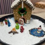 Veronica Merrell-Burriss Instagram – One of our favorite holiday traditions is making gingerbread houses!🎄 How do you think we did this year?! 🥰🧣☃️