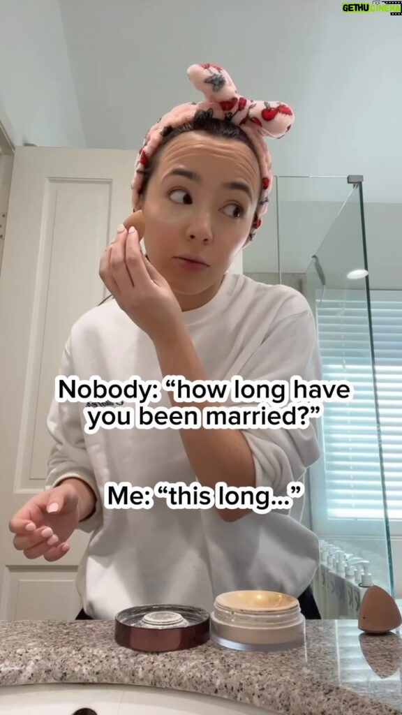 Veronica Merrell-Burriss Instagram - How long have u been married?👰‍♀️ THIS long…🚽🧻