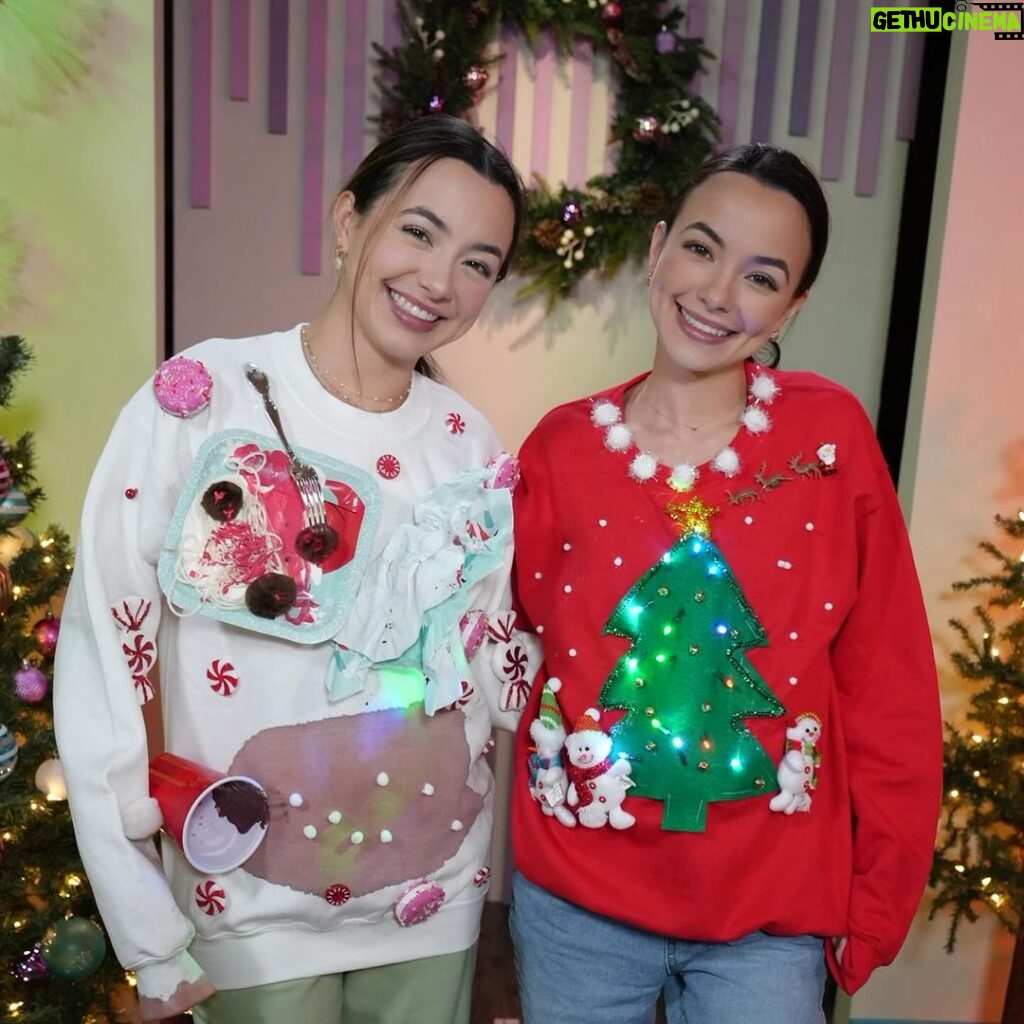 Veronica Merrell-Burriss Instagram - Things are about to get UGLY…😳 Ugly Sweaters that is…🧣🎅🏼🎄 Watch as we compete to see who can make the ugliest Christmas sweater in just 10 minutes!⏰😳