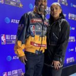 Vivica A. Fox Instagram - GM Dawlings! #AboutLaatNite FUNTIMES at the AWESOME @nba #AllStar game with my boyee @therealmikeepps & his BEAUTIFUL wife @kyraepps I'm soo PROUD of what they are doing for our hometown community! Vivs Rocking @zphibinc1920 jacket compliments of @syleenajohnson @louboutinworld boots & bag @bigothejeweler Fox necklace @candyicejewelry hoops Makeup @reginatrawick Hair @calahjonte #LifeIsGood #GodIsGood #Blessed #Respect #GurlPower #VivicaFoxHair #TeamVivica #TeamFox #MyGrindDontStop #LegitimateCareers #BossMoves #LoveWins #Actors #NAPTOWNFINEST #FinerWomanhood #ClassicBadChicks 🔥💙💛🫅🏾👸🏾🤑🏀🔥 Indianapolis, Indiana