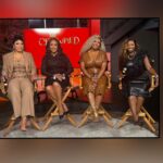 Vivica A. Fox Instagram - Happy Blessed Sunday Dawlings! BOOM! #ANOTHERONE Press day SLAY for my NEW talkshow #CROWNED with my QUEENS @syleenajohnson @chanelnicolescott & @kendragmedia Coming to the FAB @intheblacknetwork Oct 2nd! Rocking @versace dress,necklace & pumps Thankx @stephaniee_macedo @candyicejewelry hoops @lorraineschwartz bracelets Makeup/Pix @lbbeautybar Hair @kenyaonhair #LifeIsGood #GodIsGood #Blessed #Respect #GurlPower #VivicaFoxHair #TeamVivica #TeamFox #MyGrindDontStop #LegitimateCareers #BossMoves #LoveWins #FINERWOMANHOOD #Host #ClassicBadChicks 🔥🖤💙💖👸🏽🤑🔥 Los Angeles, California