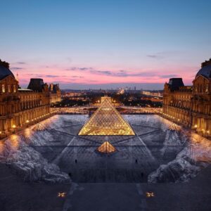 Woody Harrelson Instagram - My buddy JR dug under the ground where the louvre sat to expose what was under there...
