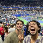Xolo Mariduena Instagram - I’m not gonna say we were drinking honey deuces all day but…thank you @cadillac. You brought the baddest Doubles Team to ever hit SoCal. It’s always been a dream to come watch these games. 🎾💚 US Open