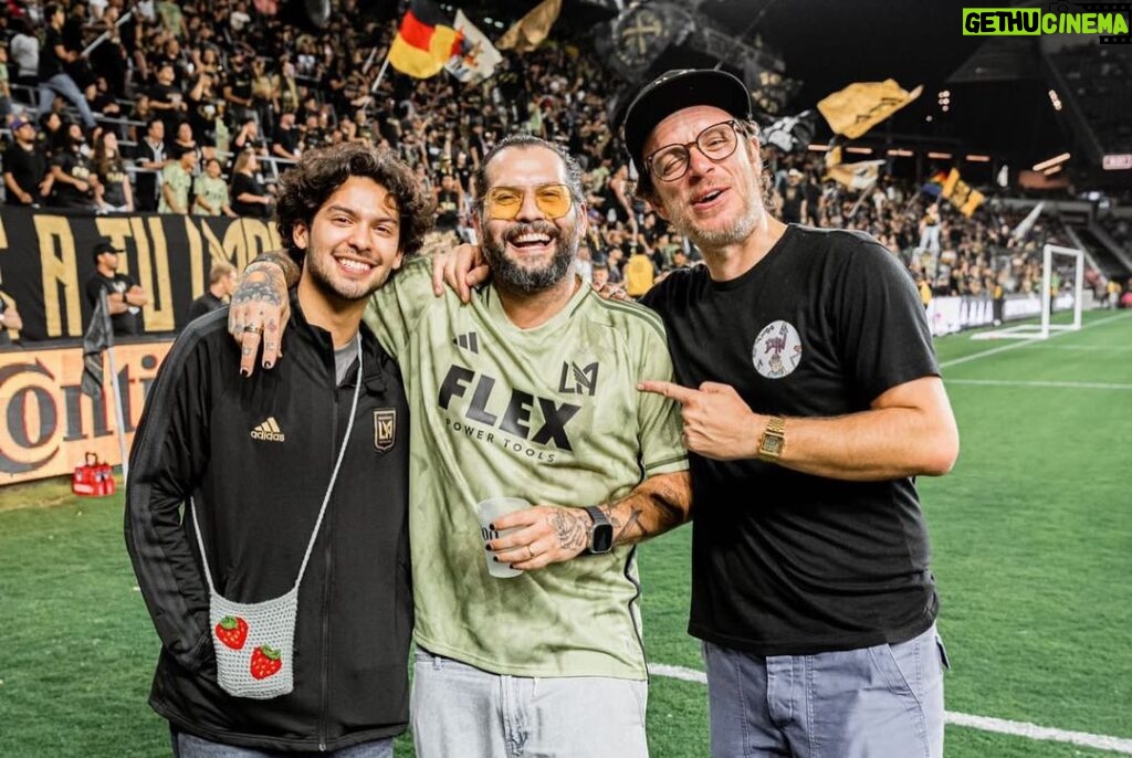 Xolo Mariduena Instagram - Always happy to come back home to @lafc. Shoutout to @lafc_soccerhead for the jacket as well, nothing like celebrating with the crew! Ángel and I are wearing the same underwear.