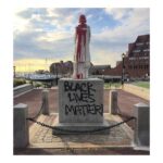 Olivia Wilde Instagram - Christopher Columbus statue in Boston. It’s time we acknowledge how deep our roots of systemic racism reach.