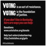 Olivia Wilde Instagram - TODAY IS THE DAY. 600,000 voters for ONE polling place. Half of all black voters live in Jefferson County. This is racist voter suppression in action. Don’t let them stop you from showing up. Don’t leave until you vote. For those of us outside KY, we can donate, text voters, organize rides to the polls. Link in my stories.