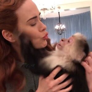 Sarah Paulson Instagram - The greatest day of my life. Love Petunia. #Ratched