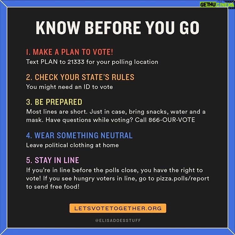 Sarah Paulson Instagram - Hey! Hi! Hello!! Are you voting in person? Here's your checklist for the polls. Go to the link in my bio for more information and some #electionactions you can do if you've already voted (volunteer and check on your friends!). Let's go!