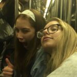 Lola Tung Instagram - tired lola & sophie on a crowded train in November, 2019 😴