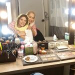 Sahar Dolatshahi Instagram - با افروز بوجارياي عزيز طراح گريم فيلم لابي.  آخر هفته خوبي داشته باشين 🌸🌸🌸🌸