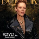 Sarah Paulson Instagram - No eyebrows but make it fashion. 
Thank you to everyone @dujourmedia for a wild day, WAY outside my comfort zone. (Eyebrows courtesy of Linda Tripp) 

Photography: @maxabadian
Words: @natashawolff
Stylist: @karlawelchstylist
Hair: @hairbyadir
Makeup: @adambreuchaud
Creative Director: @alexanderwolf @kristiestreicher