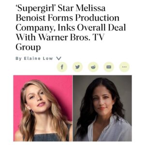 Melissa Benoist Instagram - Boy, does this feel good to share. Cannot express how thrilled I am to begin this new chapter partnering with my friends at @warnerbrostv 💕 and feel incredibly lucky to have @saharandcharlie by my side!