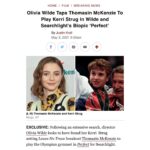 Olivia Wilde Instagram - One reason I needed to direct movies was to work with genius women in great roles worthy of their skills. This story is complicated and challenging and heartbreaking and beautiful, and I could not imagine a better partner to tell it with than Thomasin. She is fearless, ladies and gentlemen. I bow down. 🙌