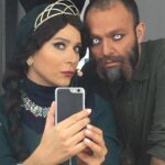Sahar Dolatshahi Instagram - با صابر جان رفيق قديمى اتاق گريم 🌷 #سى  شبهاى پايانى.