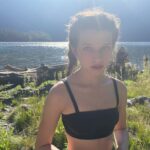 Milla Jovovich Instagram - What an incredible day we had taking the kids on a gorgeous boat tour of #Indianarm in Vancouver with Mike @indianarmcharters! We had so much fun finding nice spots to swim by the waterfalls and Mike has a bbq on his boat, so my hubby grilled up some burgers right there on the water! It was truly a magical and unforgettable trip.✨