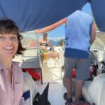 Milla Jovovich Instagram - What an incredible day we had taking the kids on a gorgeous boat tour of #Indianarm in Vancouver with Mike @indianarmcharters! We had so much fun finding nice spots to swim by the waterfalls and Mike has a bbq on his boat, so my hubby grilled up some burgers right there on the water! It was truly a magical and unforgettable trip.✨