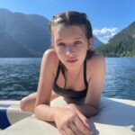 Milla Jovovich Instagram - What an incredible day we had taking the kids on a gorgeous boat tour of #Indianarm in Vancouver with Mike @indianarmcharters! We had so much fun finding nice spots to swim by the waterfalls and Mike has a bbq on his boat, so my hubby grilled up some burgers right there on the water! It was truly a magical and unforgettable trip.✨