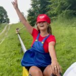 Kinsey Wolanski Instagram - Convinced my friends to dress up as Mario kart characters with me to ride the tobogán and we literally had the best day ever 😂😂