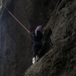 Kinsey Wolanski Instagram – The only way up to the Westman islands is climbing this rope, would you go?