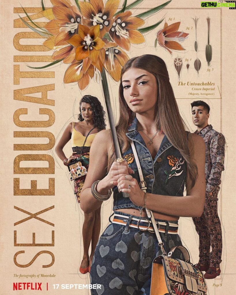 Mimi Keene Instagram - Deflowering you season 3 style on September 17th 🌼 @sexeducation