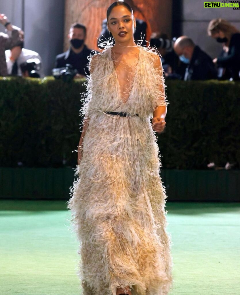 Tessa Thompson Instagram - Thank you to @theacademy for having me at the exquisite opening of the @academymuseum — was a pleasure to share the night with my brilliant @passingmovie collaborators & real treat to celebrate cinema giants Haile Gerima and Sophia Loren — the latter I got to hold a door open for as I swooned. Unforgettable evening. Grateful for all who made it possible.