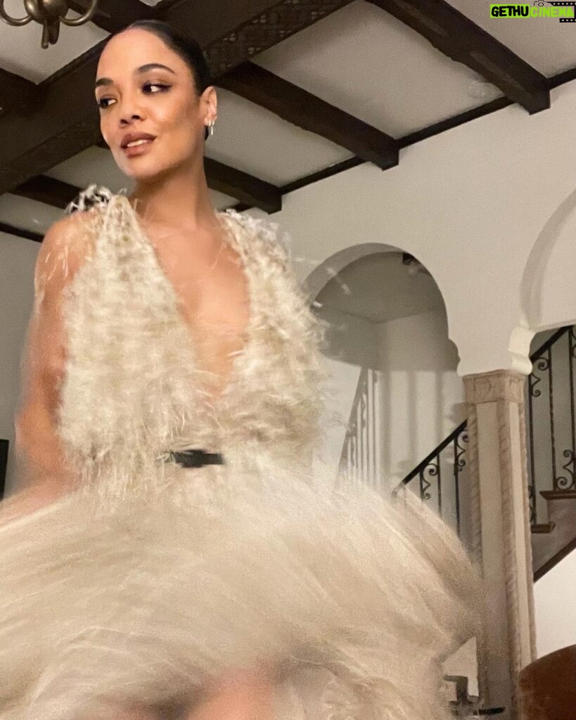Tessa Thompson Instagram - Thank you to @theacademy for having me at the exquisite opening of the @academymuseum — was a pleasure to share the night with my brilliant @passingmovie collaborators & real treat to celebrate cinema giants Haile Gerima and Sophia Loren — the latter I got to hold a door open for as I swooned. Unforgettable evening. Grateful for all who made it possible.