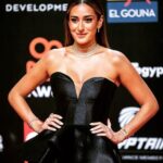 Amina Khalil Instagram - From the last night at GFF this year... ⭐️ @elgounafilmfestivalofficial Till next year darling ! (Tap pics for details of that nights look) special thanks to @onze_heures_onze for the diamond necklaces that everyone asked me about ! Love x