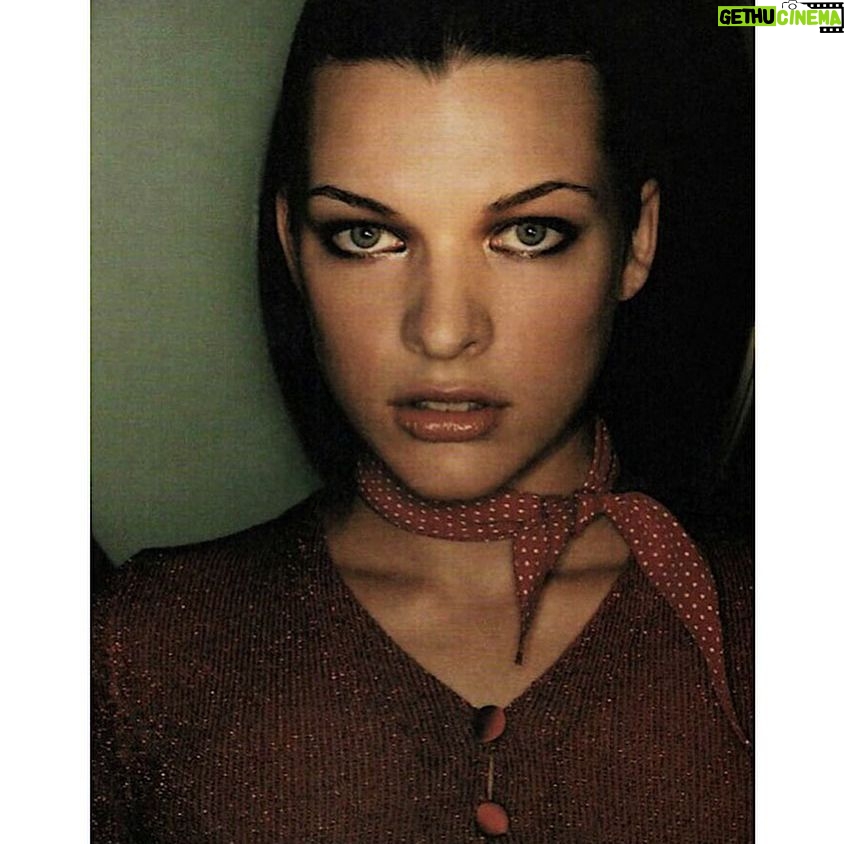 Milla Jovovich Instagram - Throw Back Thursday 
I have decided it’s time to acknowledge all the wonderful creatives I have worked with over the years. If there are posts i make that are either missing  some credits of those talented wonders I have been honored to work with, please let me know. And if I have incorrectly credited others please correct and forgive me. After giving birth to three girls my memory is a little foggy!! 

This image is from a campaign I shot for @blumarine with the brilliant photographer 
Juergen Teller 
Make up by one of my all time favorites, @dickpageface 
hair by the talented @neilmoodie styled by the coolest ever @venetialscott 
art directed by the sweetest @rossellatarabinivasilas 

♥️ #jeurgenteller #blumarine #venetiascott #dickpage #neilmoodie #millajovovich