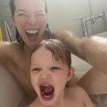 Milla Jovovich Instagram – Happy New Year!!! I have very very tentative hopes that maybe, just maybe this year will be better than the last one. Well Chips and Champagne have already made a great beginning, so hopefully it’s uphill from here. Sending you so much love and hope that everyone manages to stay safe and healthy and take loads of baths with your babies!❤️❤️❤️