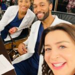 Caterina Scorsone Instagram – Amelia and her sibs in law, Maggie and Winston, doctor-ing so hard. @seekellymccreary @anthilll @greysabc