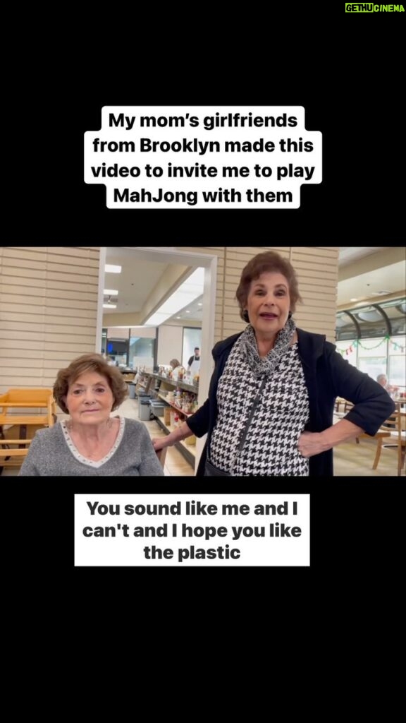 Leah Remini Instagram - My mom has been trying to get me to play MahJong with her “MahJong Mafia” so she decided to film a video of her girlfriends from Brooklyn. I guess my mom thought the love-bombing over the King of Queens would put it over the edge. Not necessary…I’m in!