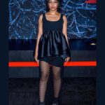 Priah Ferguson Instagram - From our @strangerthingstv 4 premiere. Love, Pri❤️ 

Grateful for my beautiful team.
@sophielopez 
@ursulastephen 
@killahcamz 

Style Deets.
Dress: @marques_almeida 
Boots: @rogervivier 
Earrings: @alessandrarich