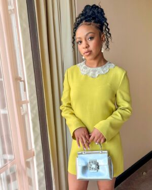 Priah Ferguson Instagram - For your consideration, FYSee.

Stylist: @sophielopez
Hair Updo: @theonlycm123 
Makeup: @brandyallen 

Style Deets
Dress: @maisonvalentino 
Bag: @rogervivier 
Earrings: @mara.paris
Rings: @_jennybird 
Shoes: @sam_edelman