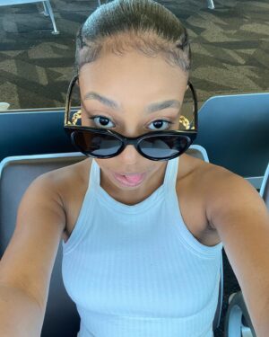 Priah Ferguson Instagram - airport pic <3