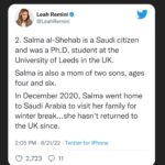 Leah Remini Instagram - Please share this post in your Instagram stories. I have also linked to this thread in my stories. We’ve brought a lot of attention to Salma’s case in the last 24 hours and we need your help to keep her on people’s minds. 

@visitsaudi @saudi.mt