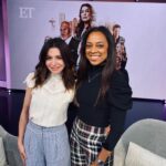 Caterina Scorsone Instagram – Had a delightful time with the incredible @nischelleturner at @entertainmenttonight last week. We agree on a bold trouser statement among many other things. 💛💋