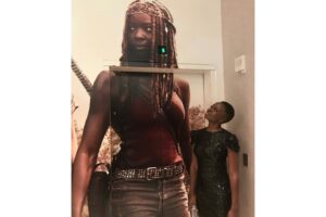 Danai Gurira Instagram - 2012 ➡️ 2022. 

10 years ago today on October 14th, 2012, Michonne made her first appearance on #TheWalkingDead. I love this chick, and playing her on screen has been one of the greatest privileges of my life. None of this would have been possible without the overwhelming love and support from all of you. And my incredible #TWDFamily. So many amazing memories. I can’t express my gratitude enough. And we ain’t done quite yet 😉