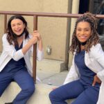 Caterina Scorsone Instagram – Lab coats on, ready to go! 

Who’s watching @greysabc tonight?