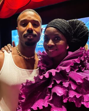 Danai Gurira Instagram - 🖤💜 #WAKANDAFOREVER 💜🖤 What a special and meaningful night at our global premiere in Hollywood. Thank you to Ryan Coogler for your vision and guidance, my whole Wakandan (and new Talocan) family for everything you brought to this film, and the fans for your endless enthusiasm and love. We feel it and we can’t wait to share #WakandaForever with you on 11/11. Dedicated to our King, our brother, our Black Panther, Chadwick Boseman. Enkosi, enkosi, enkosi.