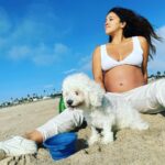 Gina Rodriguez Instagram – With my eldest baby and my newest baby. 🤰🏽📸 by daddy @joe_locicero