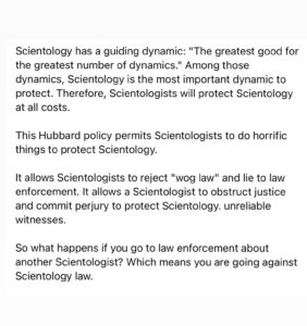 Leah Remini Instagram - Please read this thread and share it in your stories. If you care about combatting Scientology, bringing attention to this trial is one of the most important things you can do.