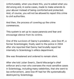 Leah Remini Instagram - Please read this thread and share it in your stories. If you care about combatting Scientology, bringing attention to this trial is one of the most important things you can do.