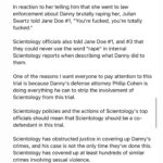 Leah Remini Instagram - Please read this thread and share it in your stories. If you care about combatting Scientology, bringing attention to this trial is one of the most important things you can do.