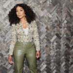Angela Bassett Instagram - WAKANDA WEEKEND ONE 💚💜

Stylist: @jlynnstyle18 
Hair: @hairjunkierandy 
Makeup/📷: @dandremichael 

#WakandaForever 🖤