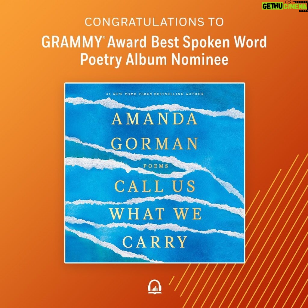 Amanda Gorman Instagram - SCREAMING CAN’T BELIEVE I’ve been nominated for a Grammy! I’m also overjoyed that the @recordingacademy will be celebrating an award for the Best Spoken Word Poetry Album for the first time! It’s such a significant, historical recognition of the power of poetry by the Academy and I’m beyond humbled for my name to be part of it 💛