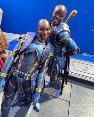 Danai Gurira Instagram - Off Duty. 💙 #MidnightAngels #WakandaForever