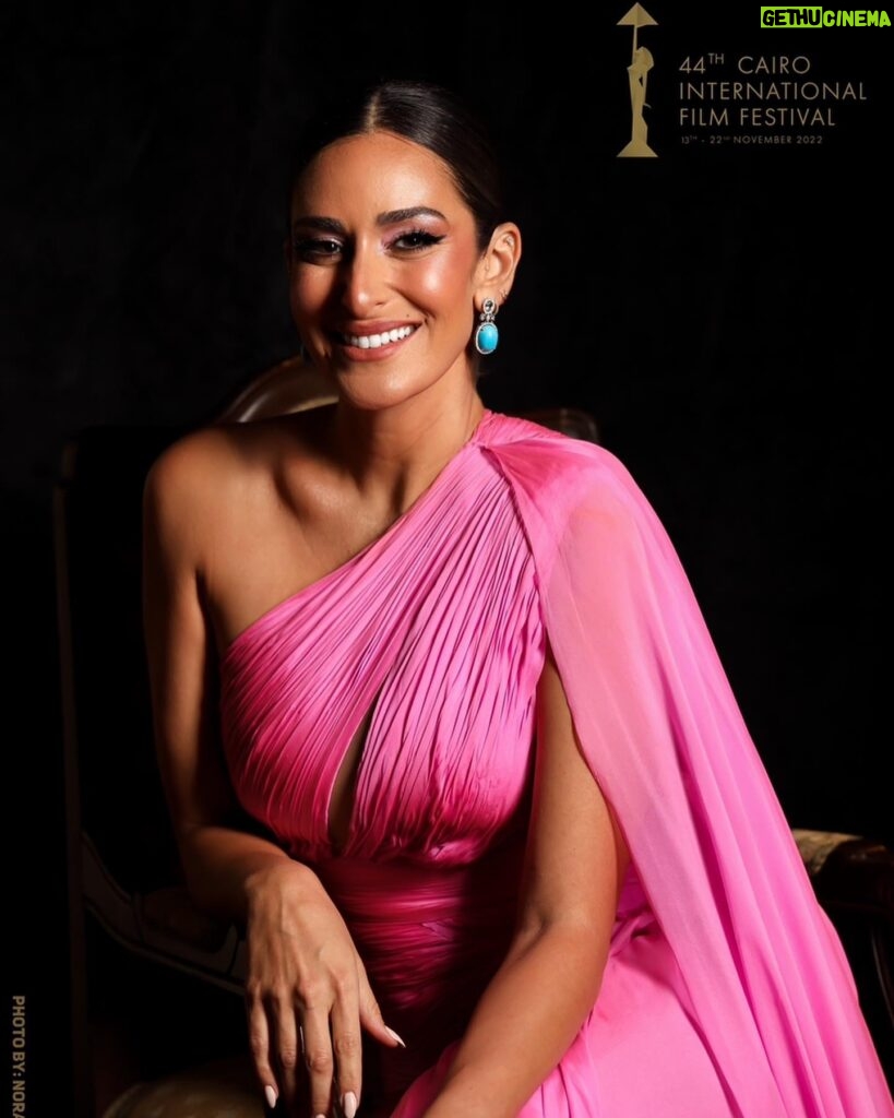 Amina Khalil Instagram - Another one just for my amazing glam squad who make every red carpet hilarious 💖 Styled by @islam.mitwally Dress by @tonywardcouture MUA @nohaezzeldinmua Hair @ehabelmansy1 Jewels @treshermanasjewellery @ajourconsultancy Photos by @norayoussef_photography for @cairofilms
